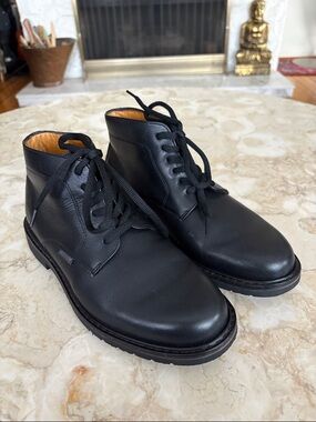 Mephisto Black Leather Chukka Boots | Soft-Air Comfort | EU Made | As New